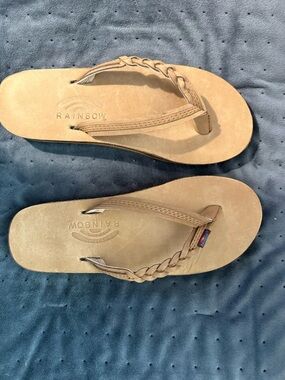 NEW Rainbow flip-flops W med 6.5-7.5